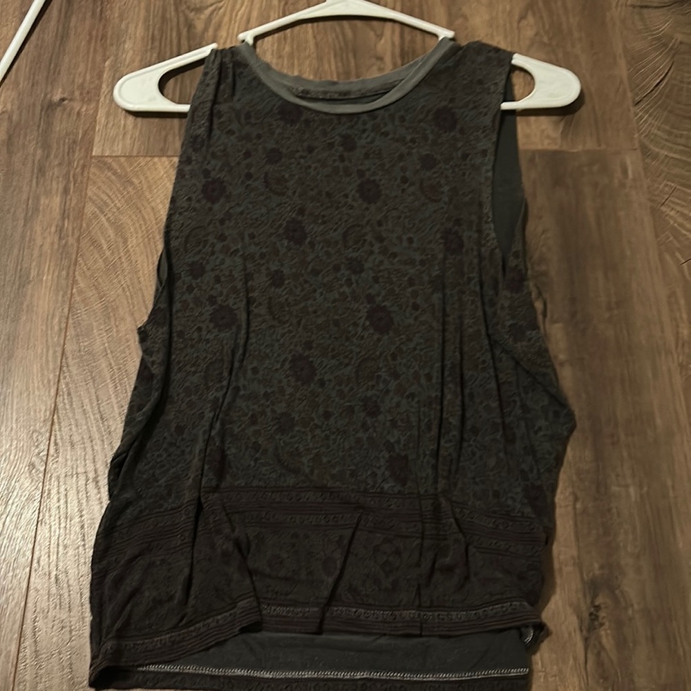 black floral tank